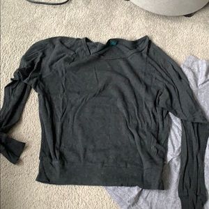 Long sleeve shirt and T-shirt